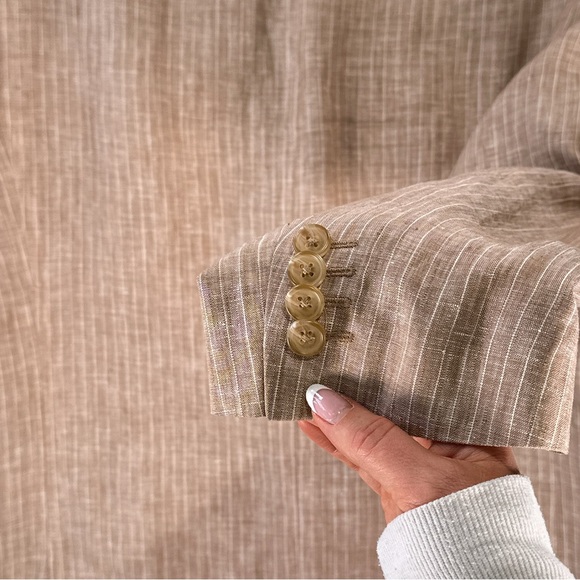 Lauren Ralph Lauren Men’s Linen Sport Coat Pinstripe 42L - Picture 10 of 13